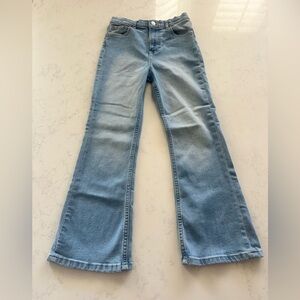FREE ASSEMBLY Girl’s High Rise Flare Blue Jeans Size 10 Denim